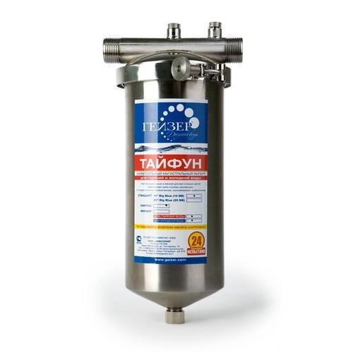 Фильтр для холодного и горячего водоснабжения (ХВСГВС) 1 дюйм Гейзер Тайфун ВВ10