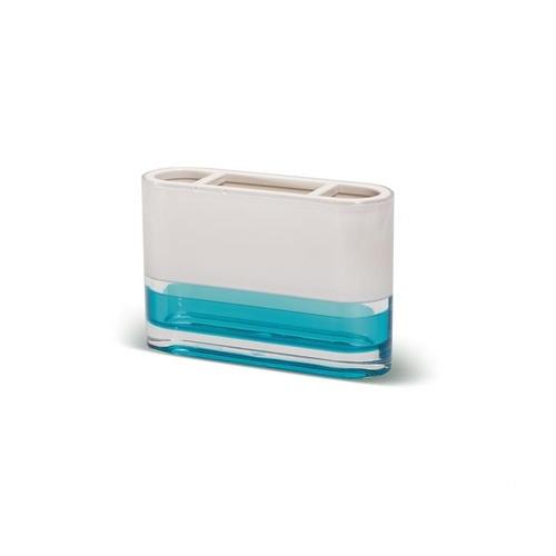 Стакан для зубных щёток Tatkraft Topaz Blue, бежевый