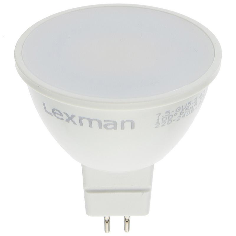 Лампа светодиодная Lexman рефлектор GU5.3 7.5 Вт 750 Лм 2700K