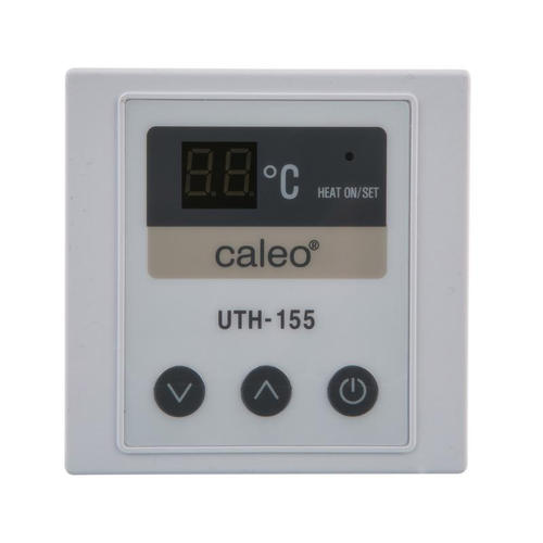 Терморегулятор для теплого пола Caleo UTH-155 цифровой, 2000 Вт, цвет белый
