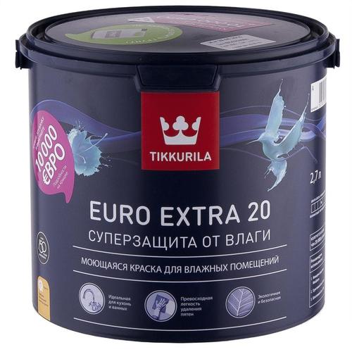 Краска Tikkurila Euro-20 база А 2.7 л