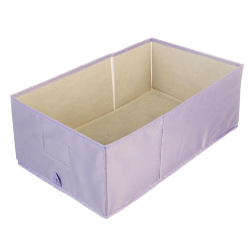 Короб Spaceo без крышки 27х16x44 см нетканный материал цвет фиолетовый