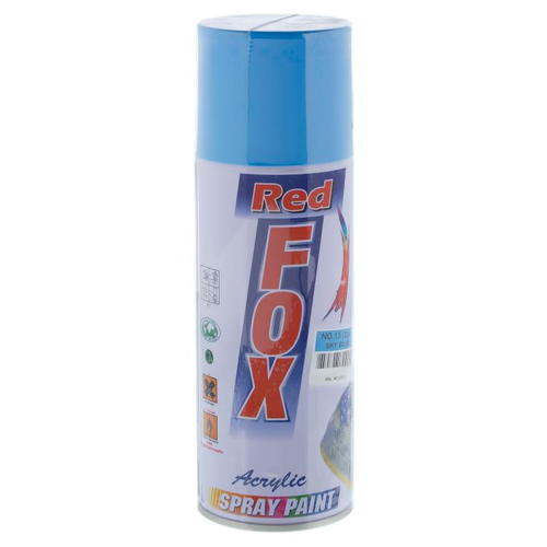 Краска аэрозольная Red Fox глянцевая цвет светло-голубой 400 мл