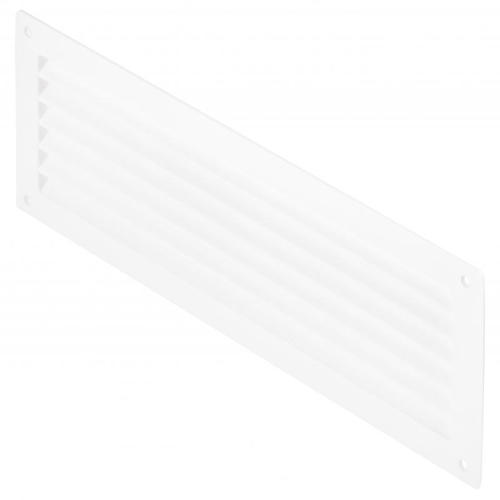 Решетка дверная вентиляционная Вентс МВ 350, 368x130 мм, цвет белый