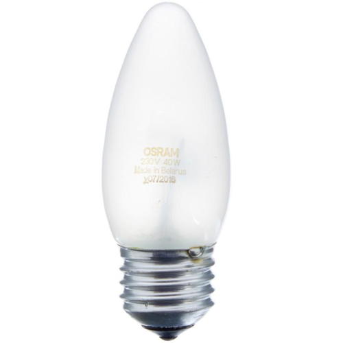 Лампа накаливания Osram свеча 40Вт, E27, матовая
