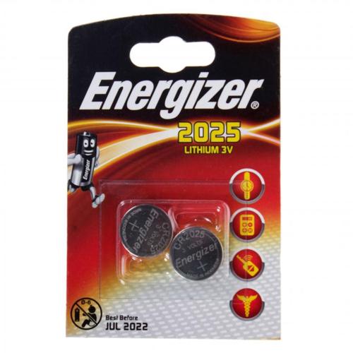 Батарейка литиевая Energizer ENR CR 2025 FSB2, 2 шт.