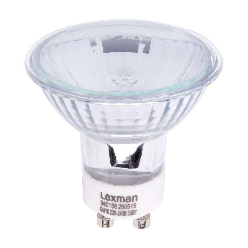 Лампа галогенная Lexman рефлектор GU10 35 Вт свет тёплый белый
