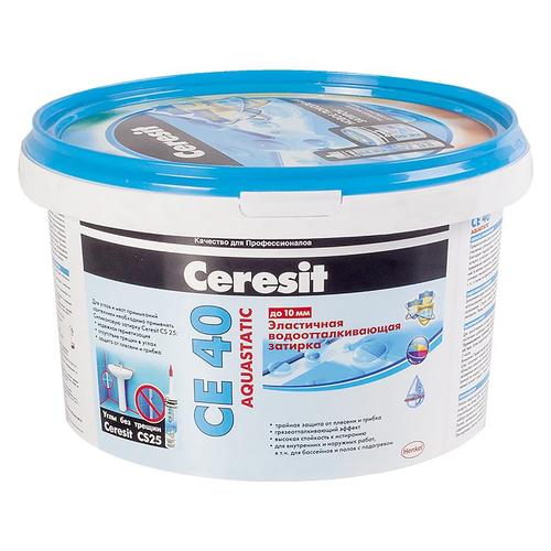 Затирка цементная Ceresit CE 402 водоотталкивающая цвет бирюза