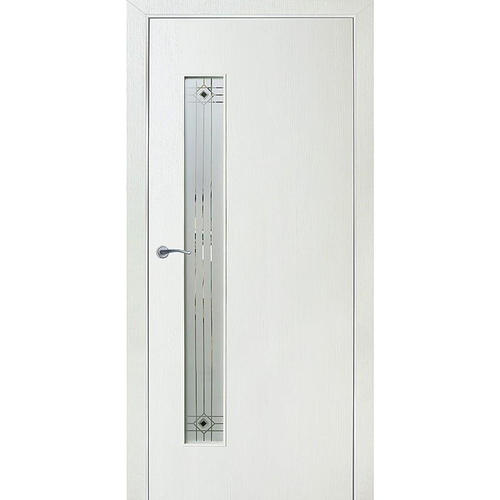 Полотно дверное остеклённое Стандарт 80x200 см, ламинация, цвет бьянко 3D