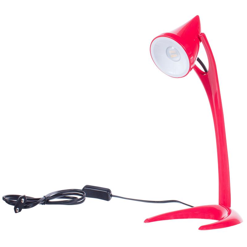 Настольная лампа светодиодная Grasse 3.2 Вт, пластик, цвет красный