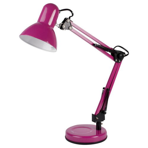 Настольная лампа Inspire Ennis 1xE27х40 Вт, металлпластик, цвет розовый