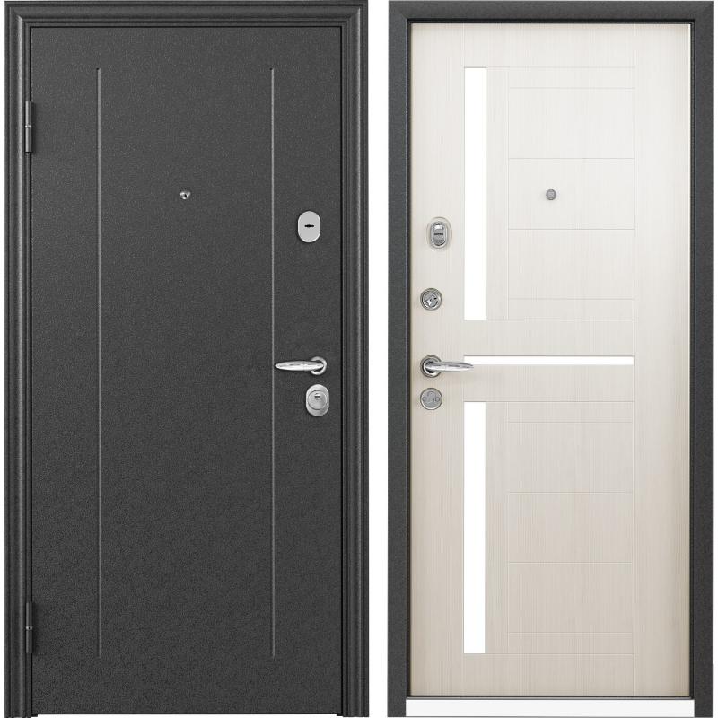 Дверь входная металлическая Контрол 2, 950 мм, левая, цвет белый перламутр