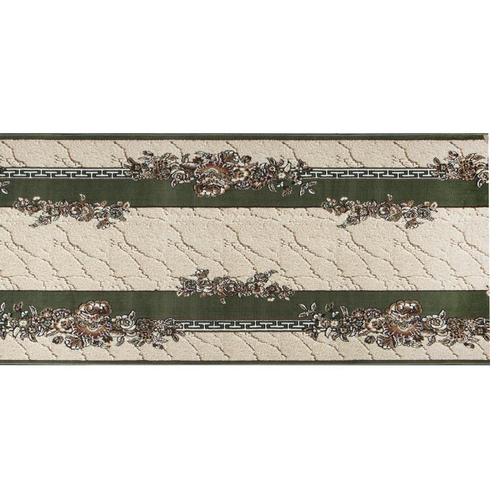 Дорожка ковровая «Лайла де Люкс 63624-62» полипропилен 1.2 м цвет зелёный