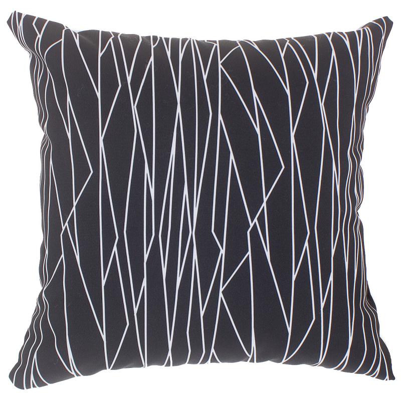 Подушка декоративная «Геометрия» 40х40 см цвет черно-белый