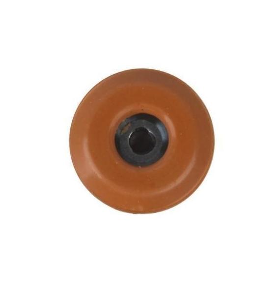 Набойки Standers PTFE 25 мм, круглые, пластик, цвет коричневый, 4 шт.