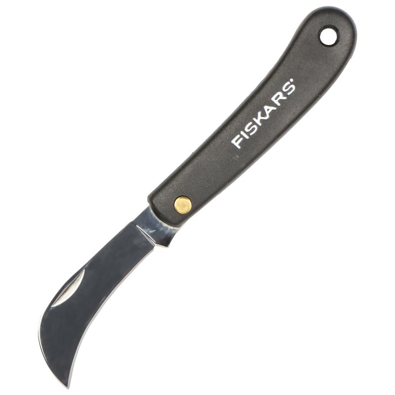 Нож для прививок изогнутый Fiskars. 17 см нержавеющая сталь