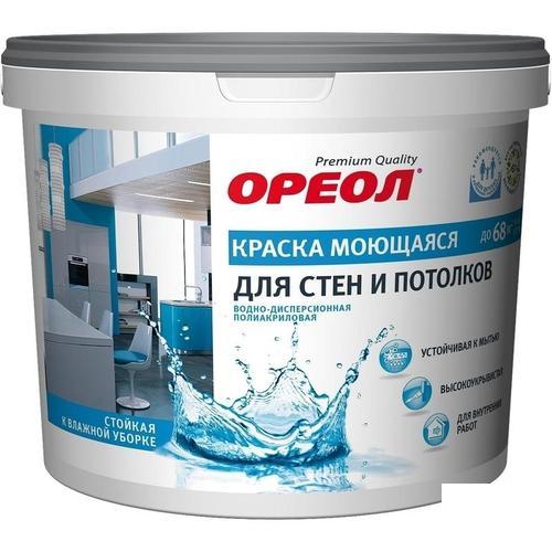 Краска водно-дисперсионная Ореол моющаяся, 13 кг