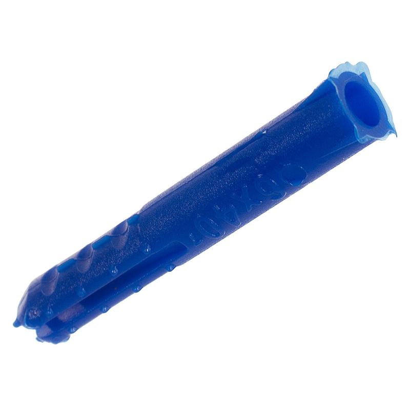 Дюбель с шипами 6х40 мм, полипропилен, цвет синий, 1000 шт.