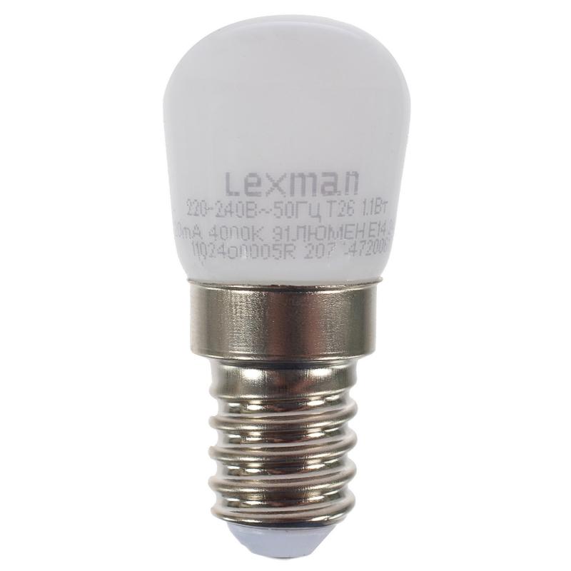 Лампа светодиодная для холодильника Lexman E14 1.2 Вт 4000K