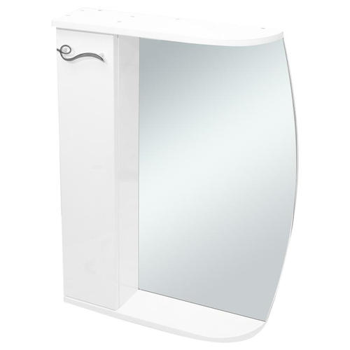 Шкаф зеркальный «Венеция» 55 см цвет белый