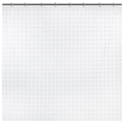 Штора для ванной комнаты «Белая плитка» 180x180 см цвет белый