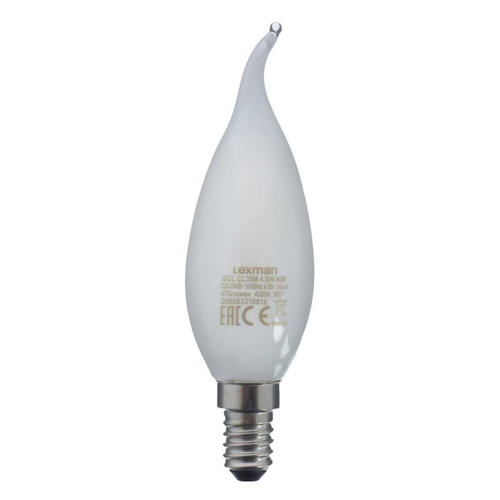 Лампа светодиодная Lexman свеча на ветру E14 4.5 Вт 470 Лм свет холодный белый