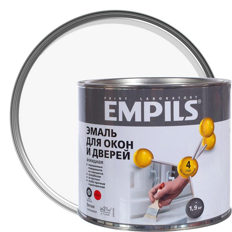 Эмаль для окон и дверей Empils PL цвет белый 1.9 кг