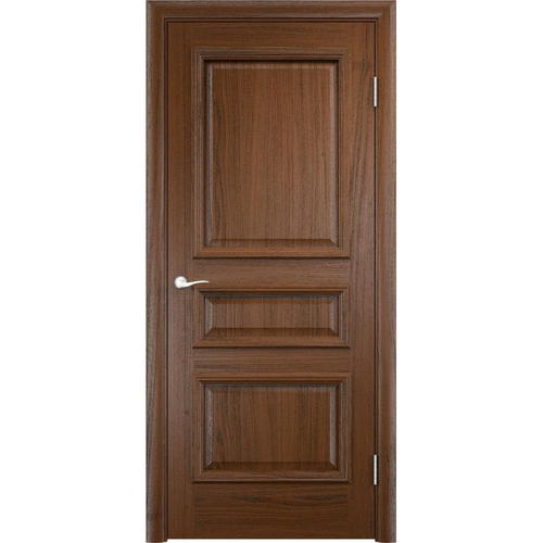 Дверь межкомнатная глухая Мадрид 60x200 см, шпон, цвет дуб тёмный, с фурнитурой