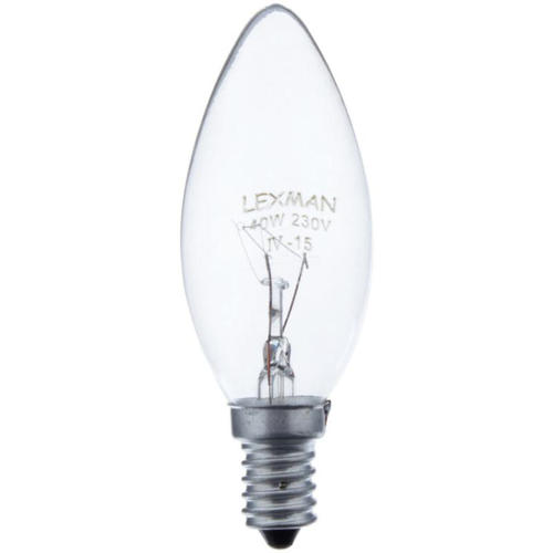 Лампа накаливания Lexman свеча E14 40 Вт свет тёплый белый