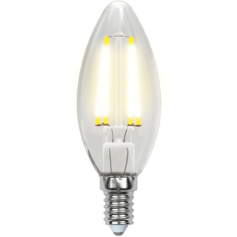 Лампа светодиодная Uniel свеча E14 6 Вт 500 Лм, свет холодный