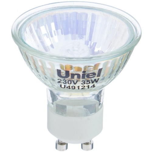 Лампа галогенная Uniel GU10 35 Вт свет тёплый белый