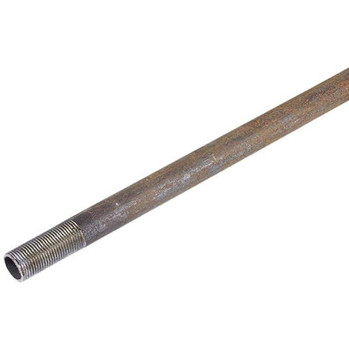 Труба с наружной резьбой, d 15 мм, L 1 м, сталь, цвет чёрный