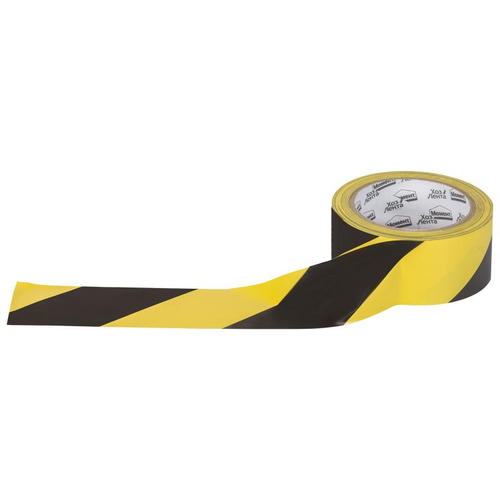 Лента хозяйственная разметочная Момент 50 мм, 25 м цвет жёлто-чёрный