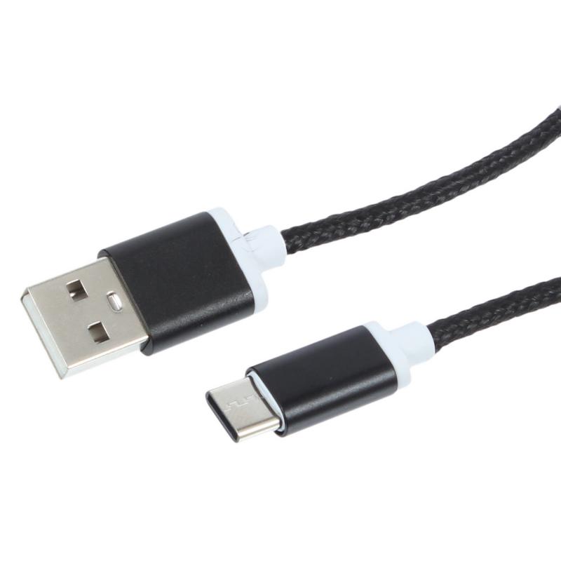 Кабель Oxion USB Type-C 1.5 м, цвет чёрный