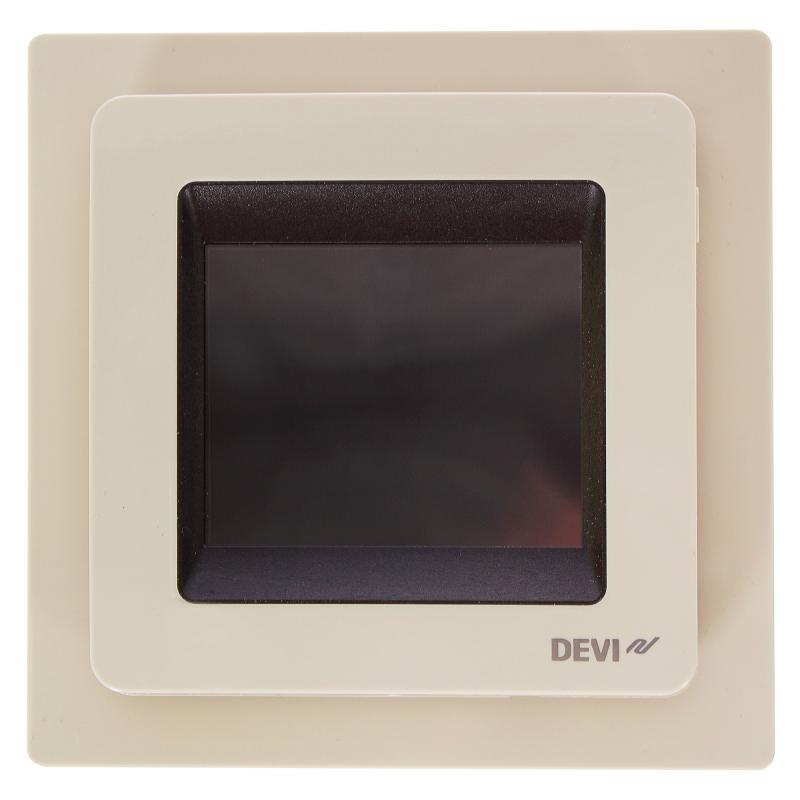 Терморегулятор для теплого пола Devireg Touch цифровой, 3680 Вт, цвет бежевый