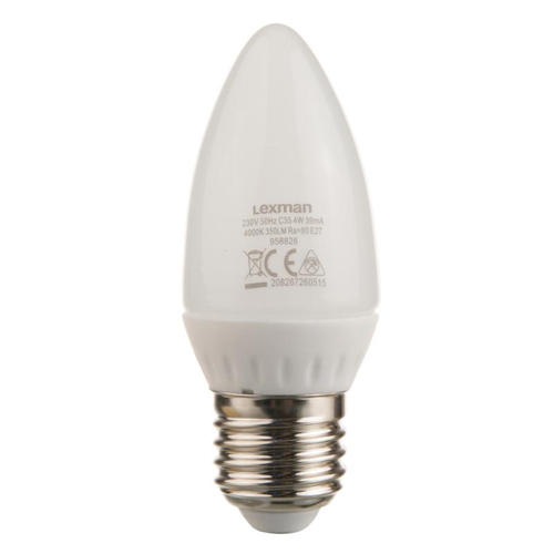 Лампа светодиодная Lexman свеча E27 4 Вт 350 Лм свет холодный белый