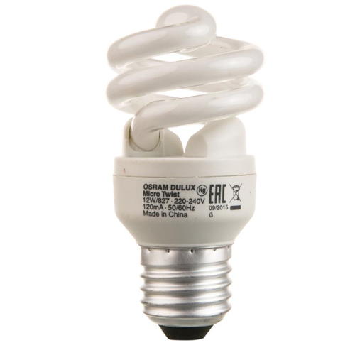Лампа энергосберегающая Osram спираль E27 11 Вт свет тёплый белый