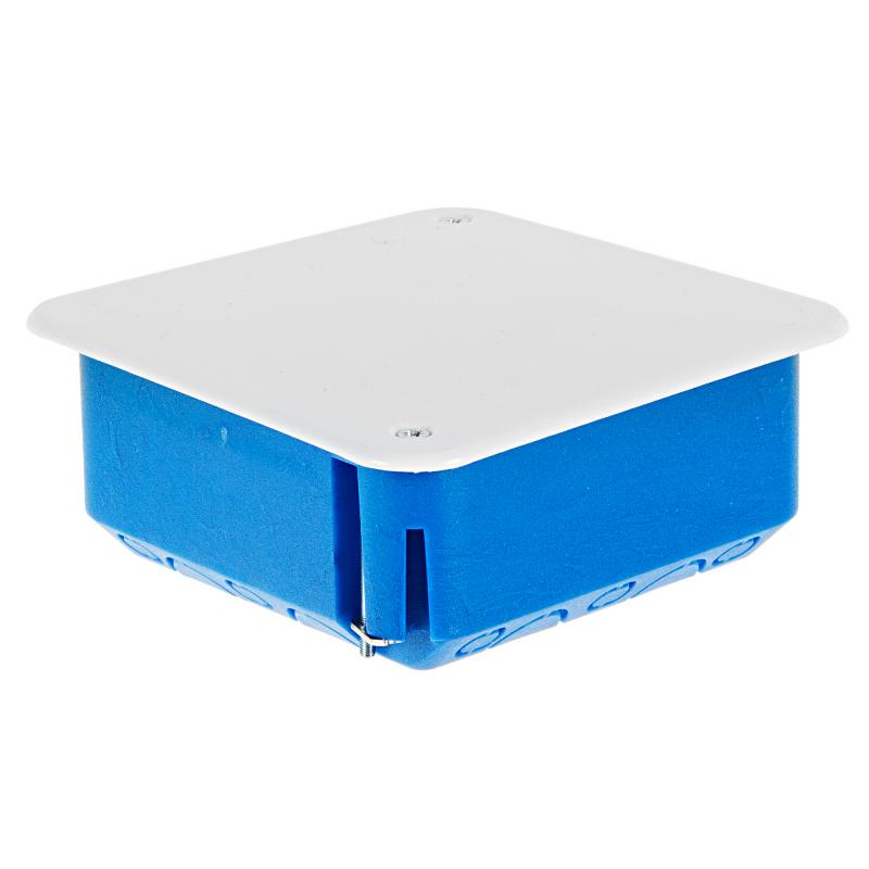 Коробка распределительная 100х100х45 мм цвет синий