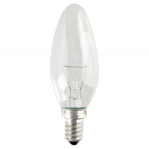 Лампа накаливания Osram E14 230 В 40 Вт свеча прозрачная 2 м2 свет тёплый белый