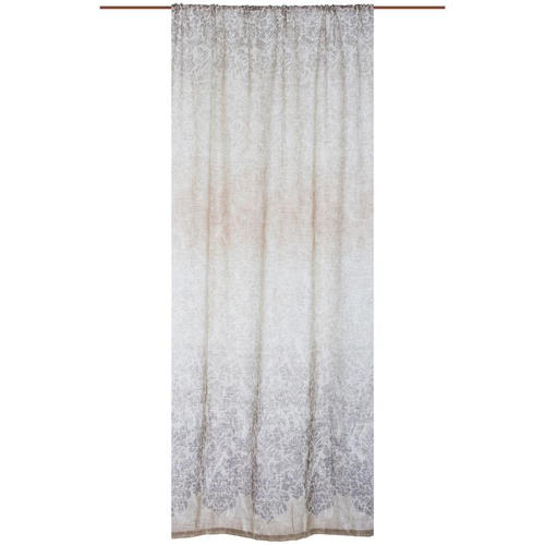 Штора на ленте «Вензель-1» 160х260 см цвет бежево-коричневый