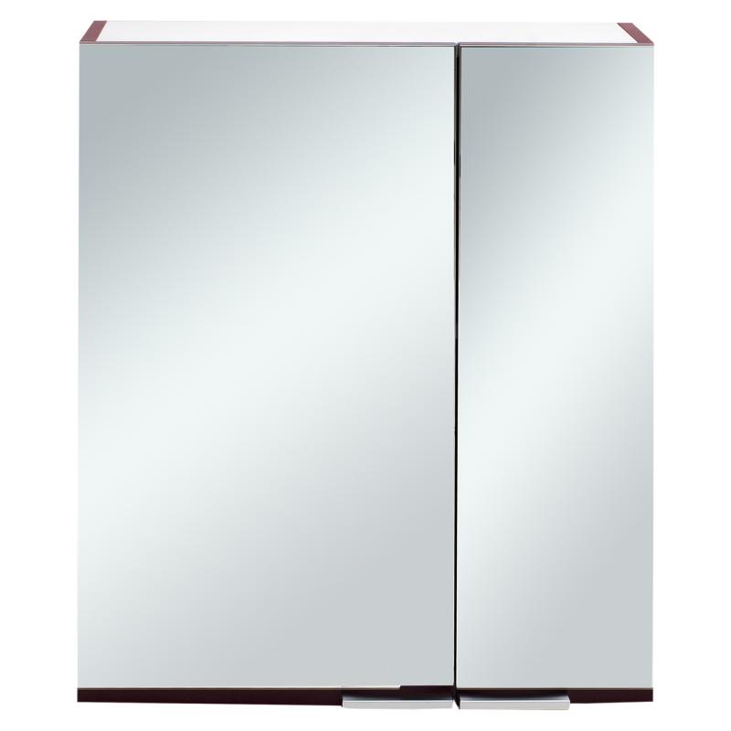 Шкаф зеркальный «Парма» 60 см цвет бордо