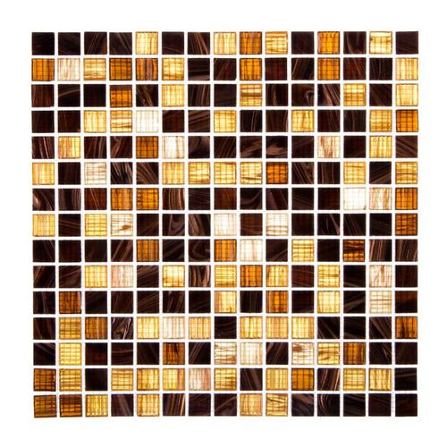 Мозаика 32.7х32.7 см стекломасса цвет коричневый