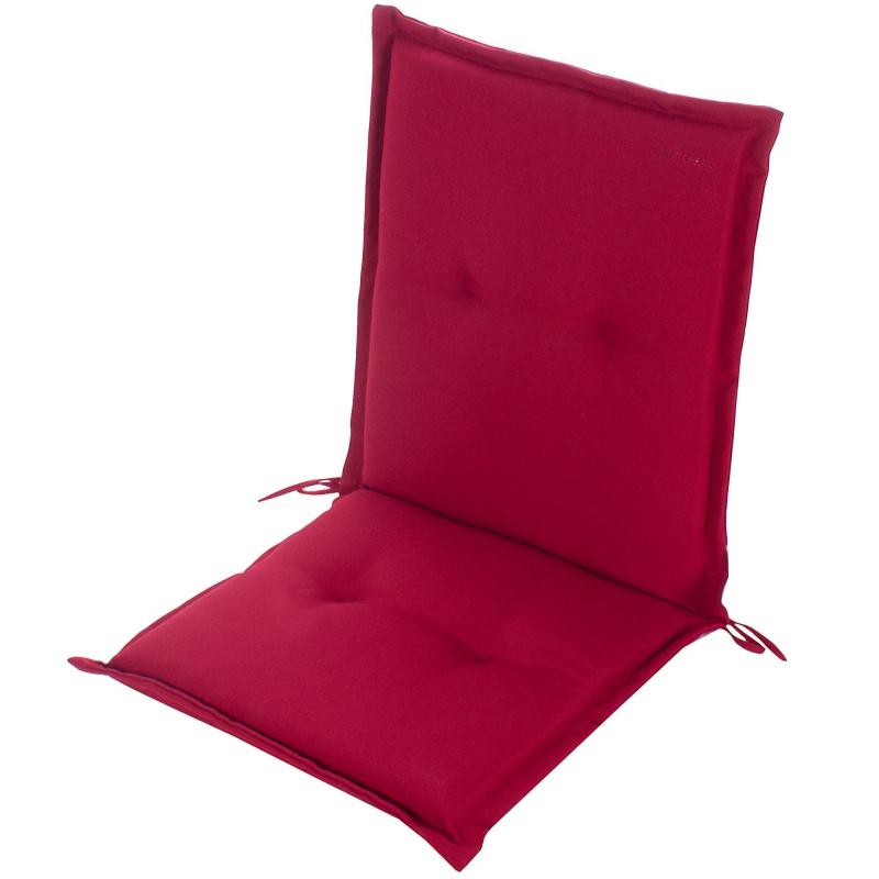Подушка для стула красная 92х48х5 см, полиэстер