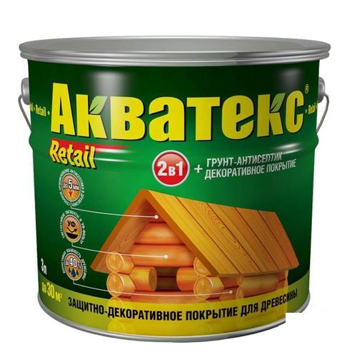 Антисептик Акватекс цвет сосна 3 л