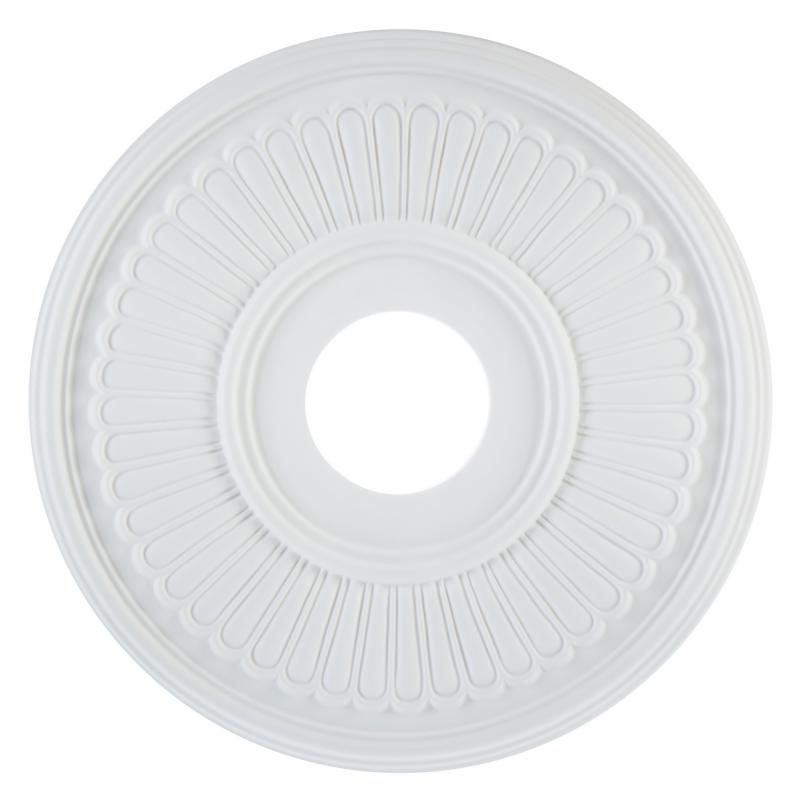 Розетка потолочная полиуретан Decomaster DR306 белая диаметр 40 см