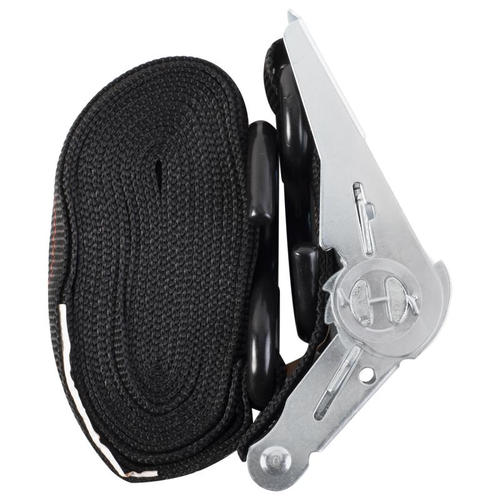 Ремен-карабин 25 мм 5 м, полипропилен, цвет чёрный