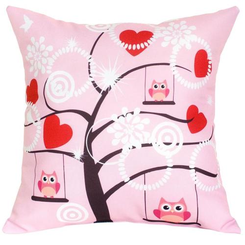 Подушка декоративная «День Всех Влюбленных-7» 40х40 см цвет розовый