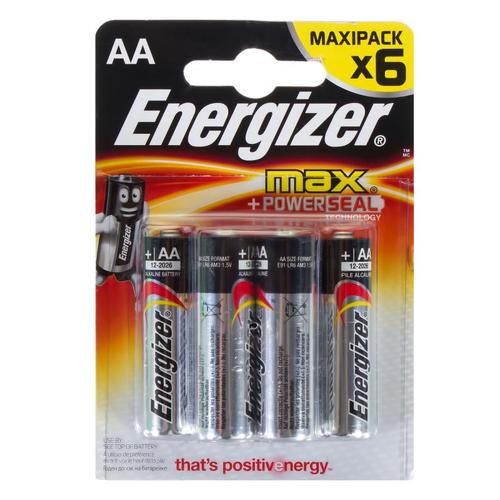 Батарейка алкалиновая Energizer Max AALR6 FSB 6 шт.