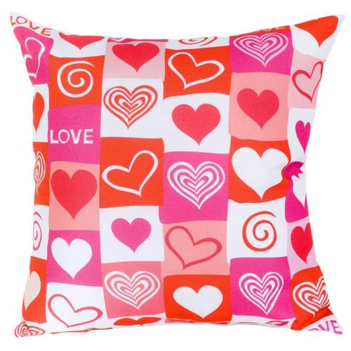 Подушка декоративная «День Всех Влюбленных-5» 40х40 см цвет красный