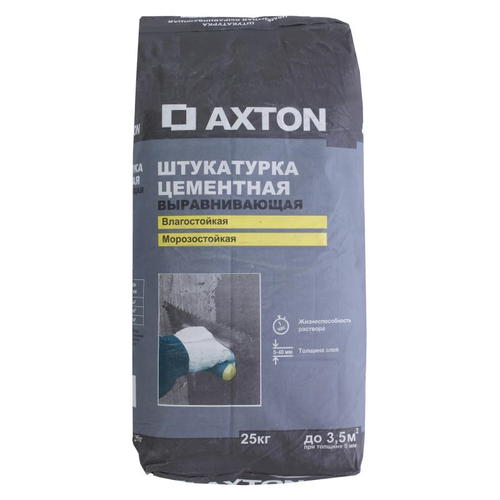 Штукатурка цементная Axton 25 кг